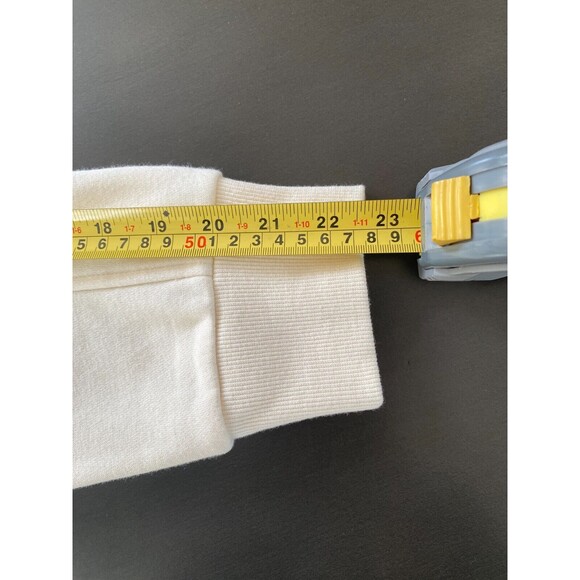 NWOT H&M Men's Aeuphorie Relaxed Fit White Crew Neck Sweatshirt - Size Medium - Picture 5 of 9